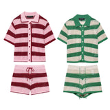 Homemade New Women's Knitted POLO Shirt Coat Knitted