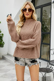 Dropped Shoulder Mock Neck
