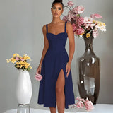 Spring And Summer New Fashion Leisure Tie To Repair The Fork With High-End Dress