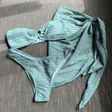2023 New Breast-Skin Three-Piece Swimsuit Bikini