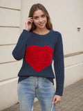 And Winter New Valentine's Day Knitted Shirt Collar Collar Love Velvet Sweater