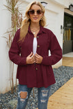Longline Peplum Shirt