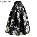Vintage Skirts for Women High Waist A-line Slim Fit Jupe Fashion Korean Temperament Skirt 2023 Faldas Mujer De