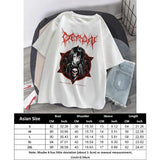 top 2023 New Y2k Harajuku Shirt Anime Skeleton print cotton t shirt Kawaii Female clothing short sleeve Goth