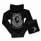 Spring Autumn Women's Velvet Tracksuits Long Sleeve Letter Pattern Embroidery Hoodies women two piece outfits