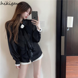 Womens Tops Chiffon Ruffles Blouses Loose Bow White Fashion Shirt Long Sleeve Temperament Blouse 2023 Blusas Mujer De