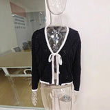 2025 Women's Explosive Sexy Knitted Short Sling Tape Open Umbilly Skirt