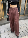 Casual Loose Wide Leg Pants For Women High Waist Solid Minimalist Trousers Female Korean Fashion Spring Clothes
