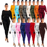 Toloer New Women's Wear Autumn And Winter Urban Leisure Two-Piece Set-Outfit