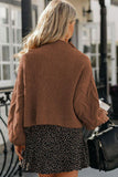 Dropped Shoulder Mock Neck