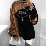 Yskkt T Shirt Women 2021 Loose Long Sleeve Pullover Tops Spring Autumn Ladies Casual Letter Printing Casuald Woman
