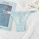 For Double-Drilled Sexy Thong Women Silk Silk Smooth And Breathable Lace T Trousers Women's