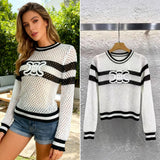 Ramming Striped Hollow Drawer Vest High-Waisted Hips Shorts Knitted Beach Resort