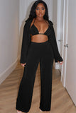 Front Top, Bralette, and Wide Leg Pants