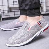 Sneakers Summer Canvas Loafers Slip On Shoes Men Casual Shoes Driving Flats Black Mocassin Homme Male Shoes