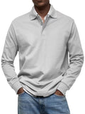 New Men's Casual Long-Sleeved Button-Down