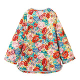 Women's Wear 2023 Autumn Floral Print Loose Quilted Padded Coat Women's Jacket MG37-Outfit