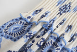 Women's New Blue Print Sling Dress