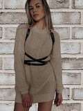 Women Cashmere Knitted Sweater Pullovers Casual Loose O Neck Thick Long Sweater 2022 Autumn Winter Oversized Basic Ladies