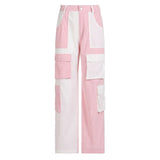 Patchwork Corduroy 90s Cargo Pants-Outfit