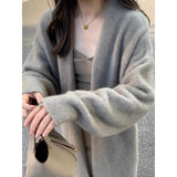 Glutinous High-End Loose Long Sweater Autumn And Winter 2025 New Lazy Knit Coat