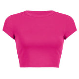 Toloer Women's DIY New Women's Summer Solid Color Short Acceptable With