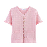 Thoracic Blouse Knitted Jersey Three-Piece Set 4192041 4192043