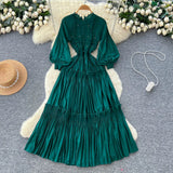 Dress A Complete Set Of Women's Casual Retro Lap-Fleeled Fake Two Short-Sleeved Tops High-Waisted Spliced Denim Broad-Legged