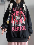New Hoodie Women Kawaii Cartoon print Sweatshirt Hoody Top Bag Hoodies Women goth Clothes Anime Hooded Long-sleeved