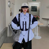 Hip-hop Style Patchwork Shirt Punk Chain Pants Two-piece Fashion Women's Pants Set Street Dance Boy Set Summer