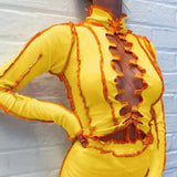 Hollow Out y2k Tank Tops Camisole Women Streetwear Ribbed Knit Crop Tops Summer Clubwear Bandage