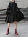 Women White Irregular Ruffles Big Size Long Blouse New Lapel Long Sleeve Loose Fit Shirt Fashion Spring Autumn 2023