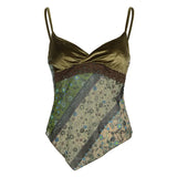 Sensing Irregular Suspension V-Neck Lace Side Design Long-Term