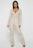 Fashion Tight Long Leather Trousers Personality