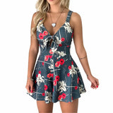 New Sexy Suspension Chest Bow With Printed Loose-Joined