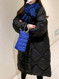 VAREY LIN New Winter Single Breasted Long Jacket Women Casual 90% White Duck Down Coat Lady Fashion Solid Color Warm
