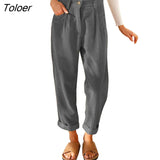 High Waist Corduroy Pants Woman Casual Loose Wide Leg Pants Women Fashion Streetwear Solid Ladies Trousers Joggers