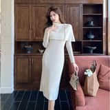 2025 New Summer Black Dress Female Light Luxury Hepburn Style Temperament Thin Vest