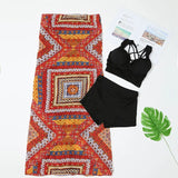 Set Women 3 Pieces Stylish BF Design Bright Color Elegant Young Style College Summer Beachwear Swimwear Hot Sale