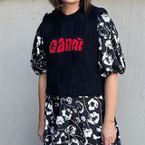 Rowling Autumn Letter Sweater Vest Woman Sleeveless Buttons Female Knitting Ladies Pullover Casual Vintage Classic Femme