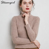 Women's Turtleneck Sweater Pullover Women Autumn Winter Pull Femme 2021 Winter Clothes Women Basic Warm Vintage Sweater