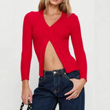 Summer New Women's Sexy Hot Chick Knitted Short Sleeve Wrapped Breast Small Waist Coat Outside The