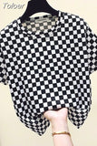 New Thousand Bird Elegant Women's Pants Set Fashion Slim Fit T-shirt Loose Trousers Two Piece Set Female