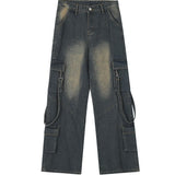 Jeans Women 2025 New High Street Design High-Rise Loose Straight Leisure Broad Legs Long