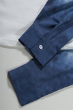Button Front Curved Hem Slit