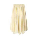 New Loose V-Neck Cascade Trim With Long-Sleeved