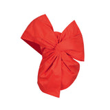 Toloer 2024 New Fashion Temperament Pure Color Asymmetric Collar Bow Decorative Splicing Design Sense Women's Top-Outfit