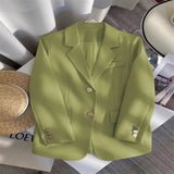 Toloer Color Suit Jacket Female 2024 Spring New Spring And Autumn Design Sense Fried Street Clothes Popular Suit Women-Outfit