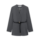 New With Belt Suit Jacket 8941178 Straight Trousers