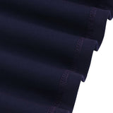 Modest V-neck Short Sleeves Solid Asymmetrical Office